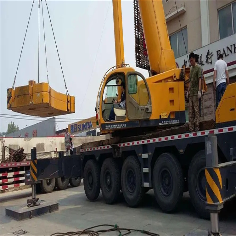 桃源当地吊车出租|机器吊装|75吨|工厂搬迁服务